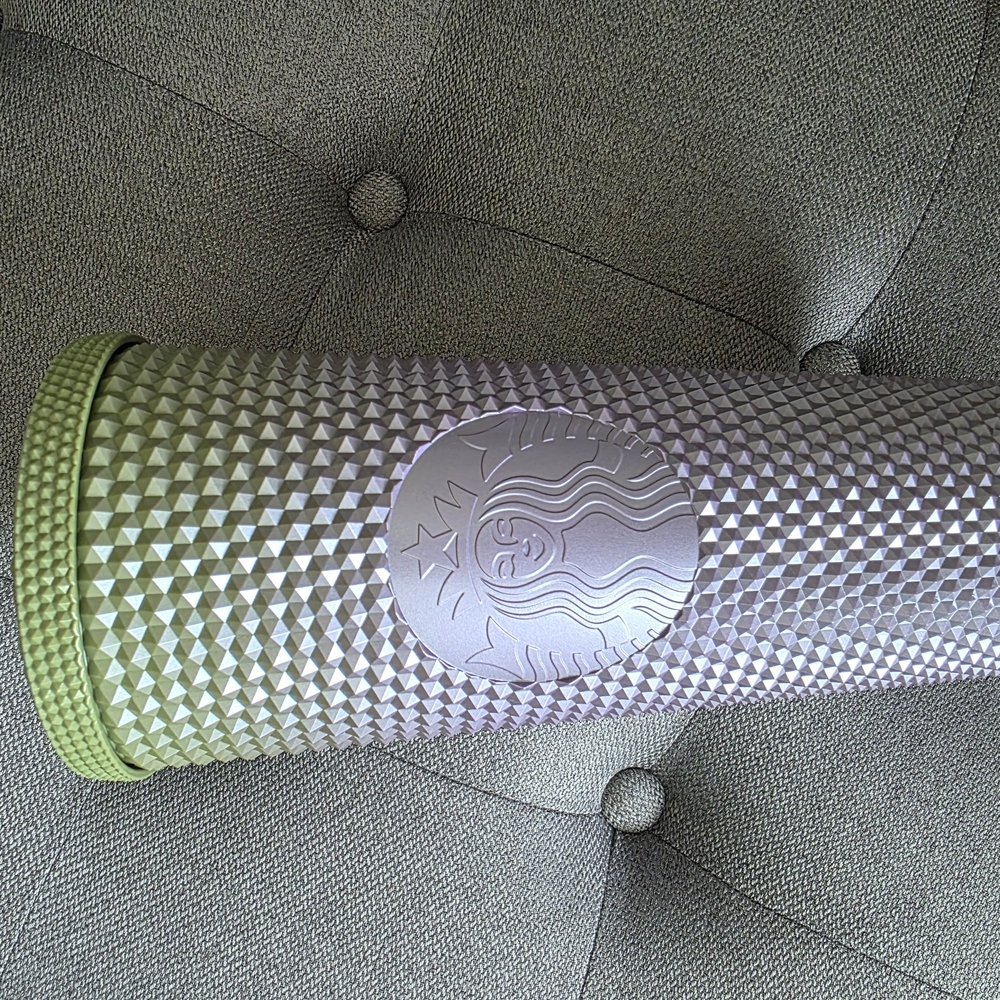 Starbucks Silver and Green Tumbler